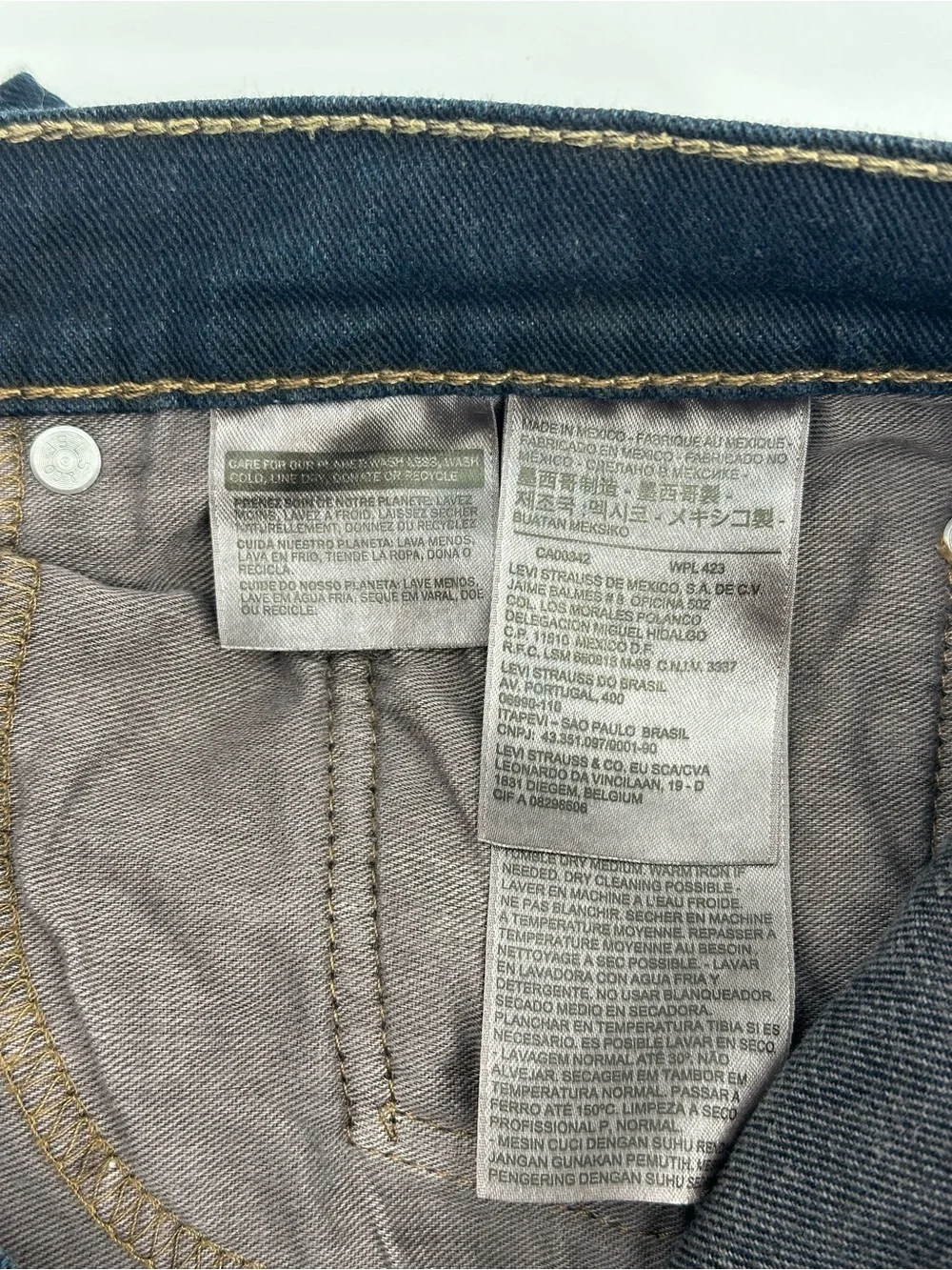Levi's 505 Dark Blue Straight-Leg Jeans 34x34